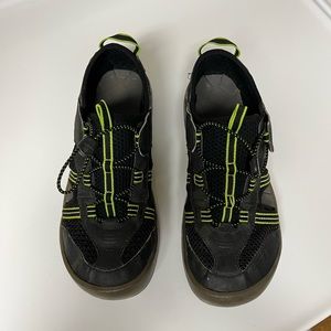 Teva Omnium Big Kid Water Walking Hiking Sandals Shoes Size 6 Black Gray Green